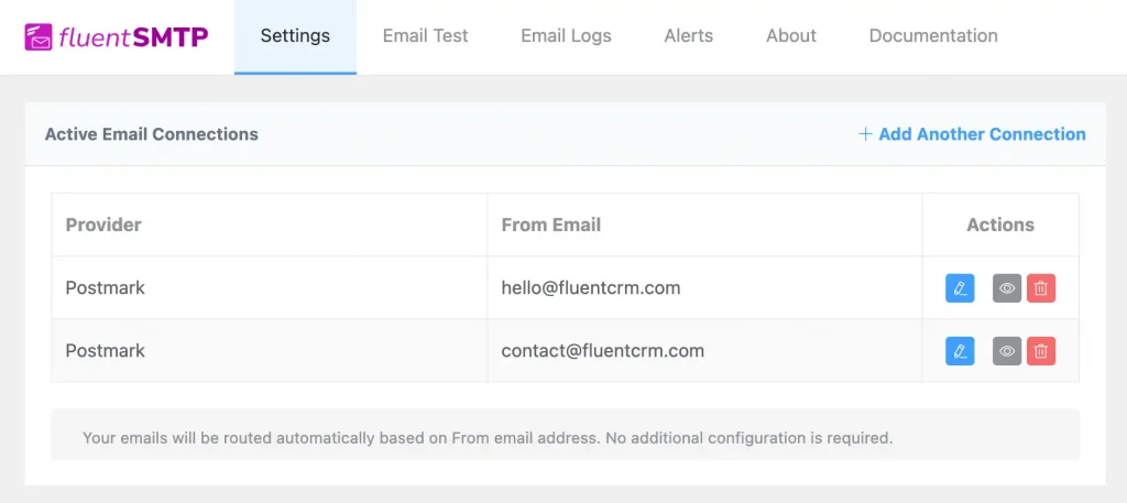 multiple emails in fluentsmtp